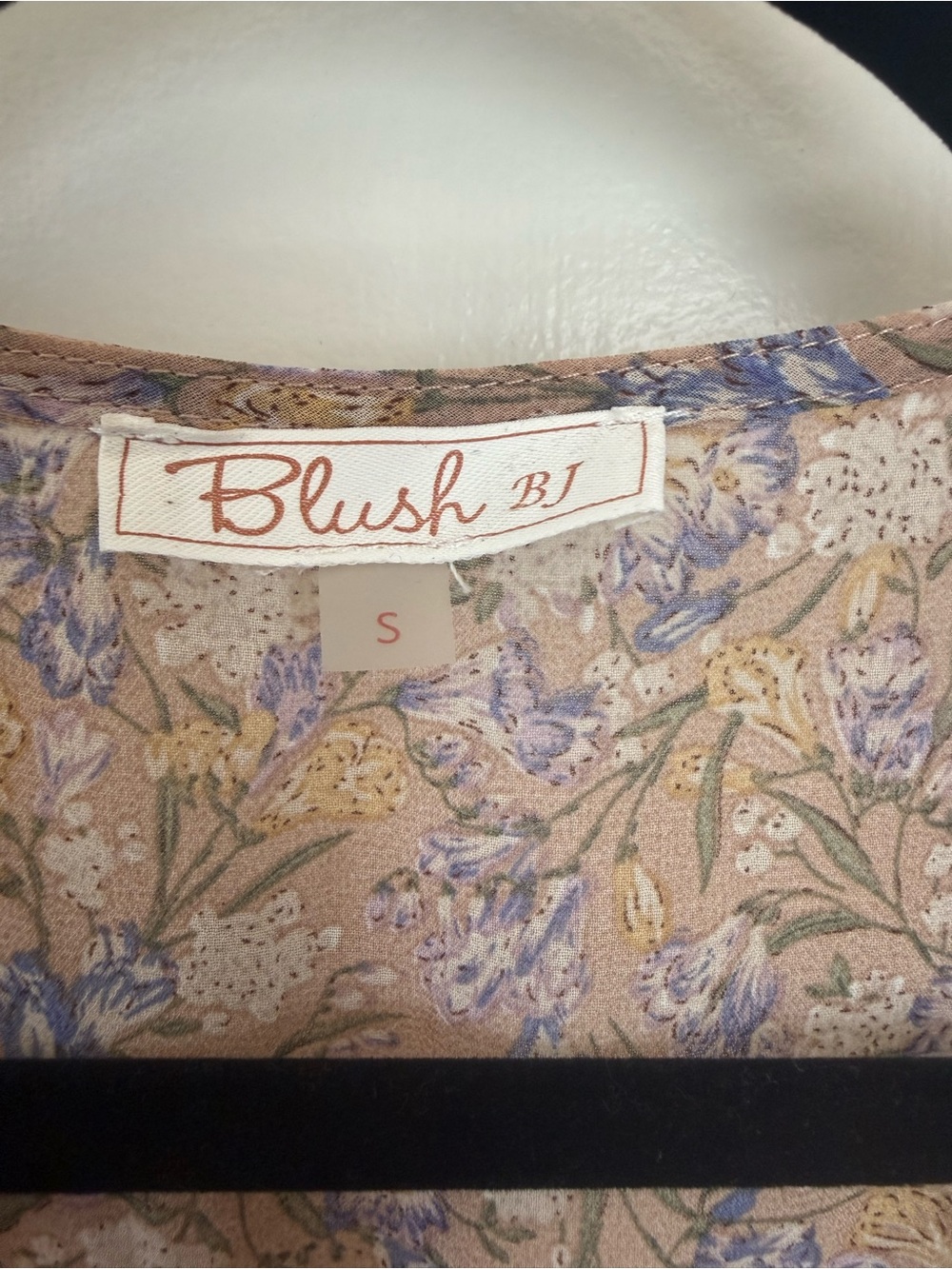 Blush BJ Floral Tie-Front Smocked Mini Dress | Size Small | like new! - Picture 2 of 7